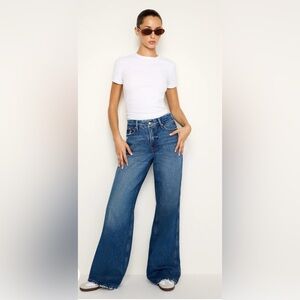 Good American Good Skate Wide Leg Jeans in Indigo Size 2/26